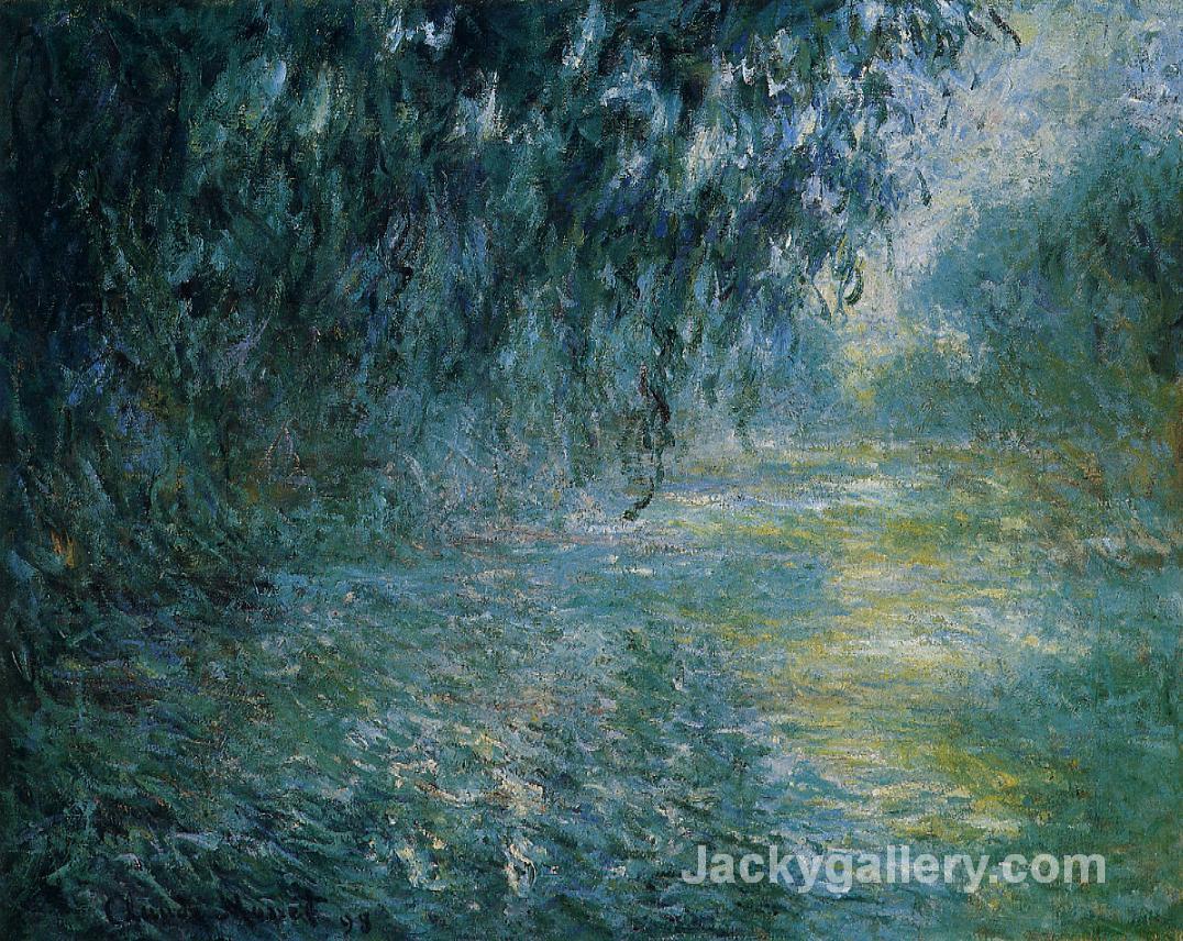 Morning on the Seine in the Rain by Claude Monet paintings reproduction